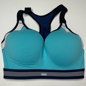 Victoria’s Secret Sport VSX 32DDD Sports Bra Knockout Logo Cut Out Workout